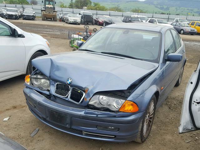 WBAAV53441FT01755 - 2001 BMW 330 I BLUE photo 2