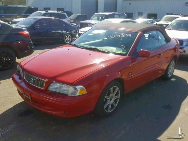 YV1NC56D01J018704 - 2001 VOLVO C70 TURBO RED photo 2