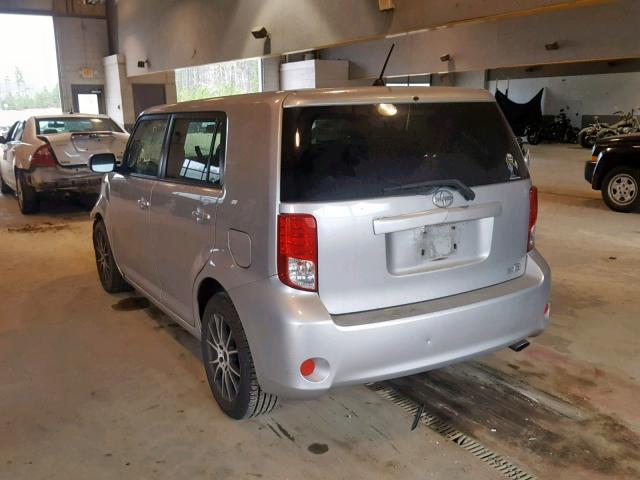 JTLZE4FEXCJ022724 - 2012 TOYOTA SCION XB SILVER photo 3
