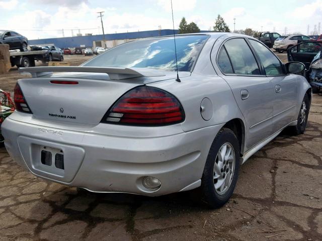 1G2NE52E65M104283 - 2005 PONTIAC GRAND AM S SILVER photo 4