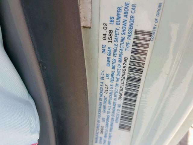 3VWCB21C22M456798 - 2002 VOLKSWAGEN NEW BEETLE Grün Foto 10