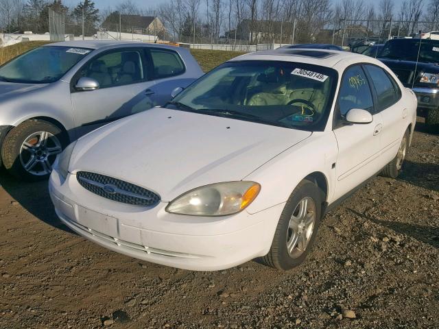 1FAFP56SX1G252803 - 2001 FORD TAURUS SEL WHITE photo 2