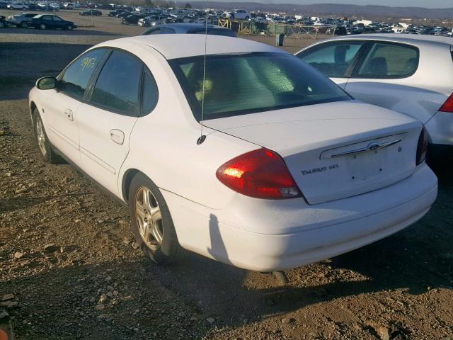 1FAFP56SX1G252803 - 2001 FORD TAURUS SEL WHITE photo 3