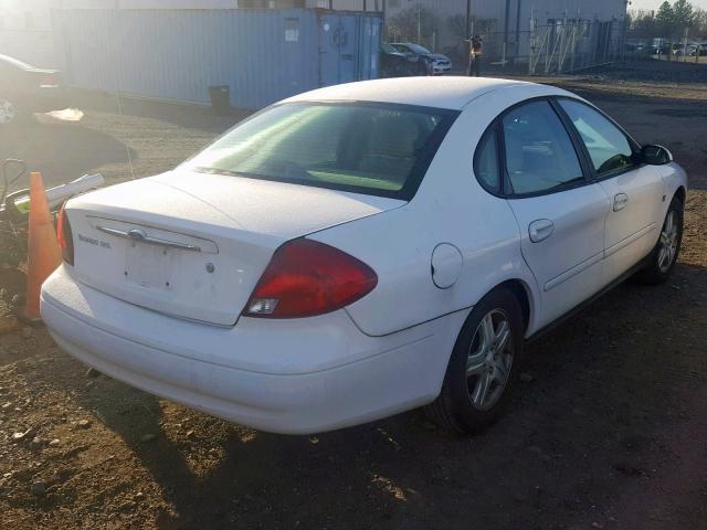 1FAFP56SX1G252803 - 2001 FORD TAURUS SEL WHITE photo 4