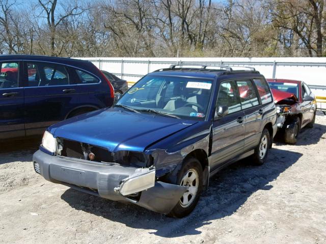 JF1SF63592H715371 - 2002 SUBARU FORESTER L BLUE photo 2