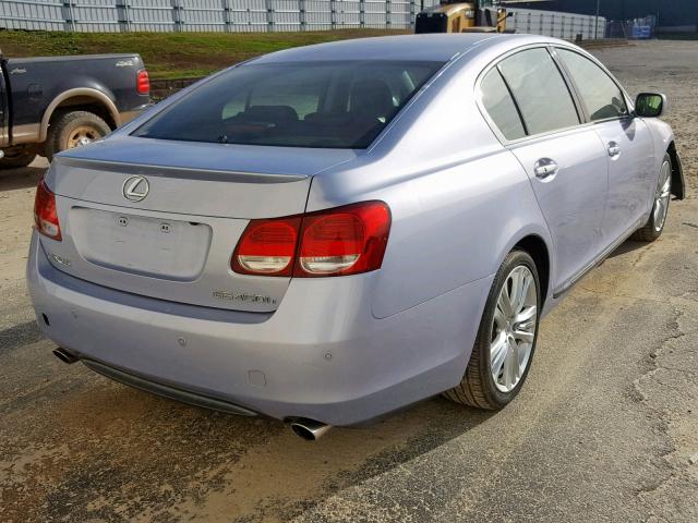 JTHBC96S075000640 - 2007 LEXUS GS 450H SILVER photo 4