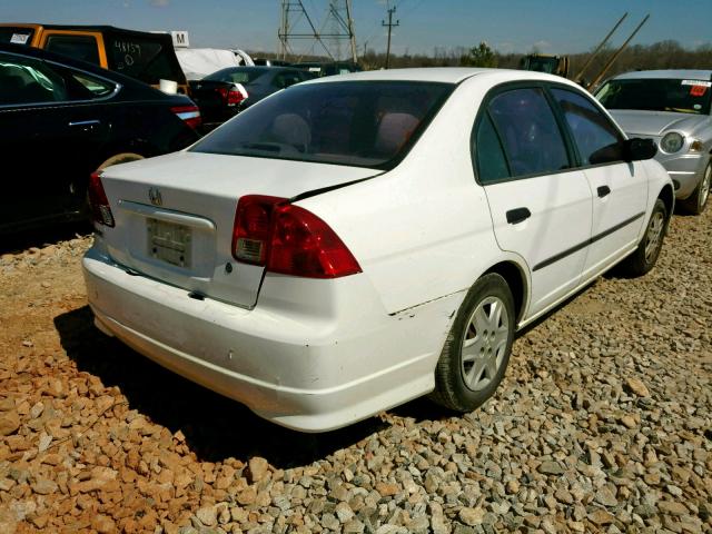 2HGES16384H580320 - 2004 HONDA CIVIC DX V WHITE photo 4