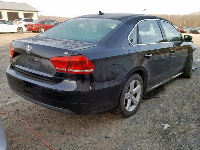 1VWBP7A39DC012770 - 2013 VOLKSWAGEN PASSAT SE BLACK photo 4