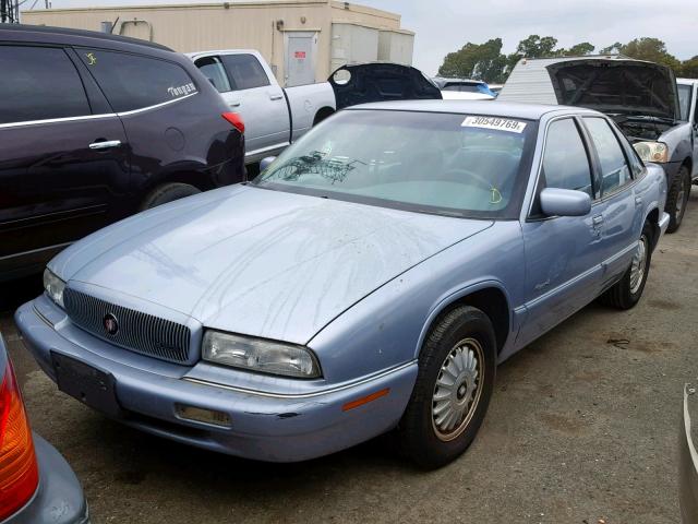 2G4WB52K1T1500480 - 1996 BUICK REGAL CUST BLUE photo 2