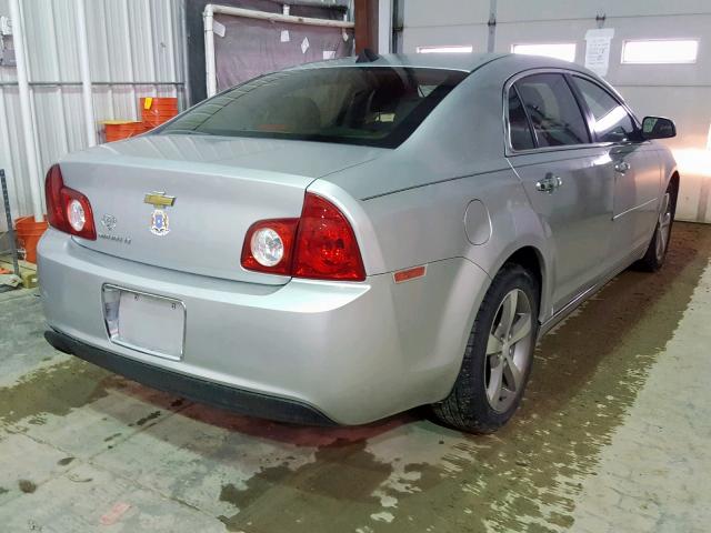 1G1ZC5E01CF195427 - 2012 CHEVROLET MALIBU 1LT SILVER photo 4