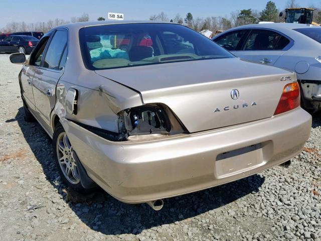 19UUA5678YA057408 - 2000 ACURA 3.2TL GOLD photo 3