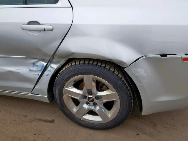 1G1ZC5EB8AF172192 - 2010 CHEVROLET MALIBU 1LT 银色 照片 9