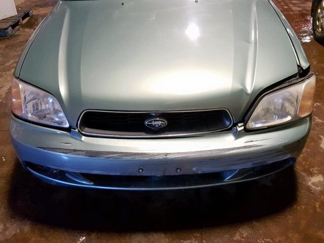 4S3BH635936302304 - 2003 SUBARU LEGACY L GREEN photo 9