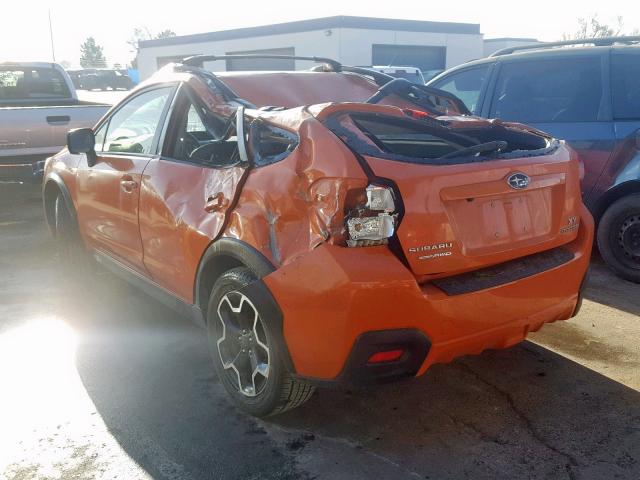 JF2GPAGC8EH303943 - 2014 SUBARU XV CROSSTR ORANGE photo 3