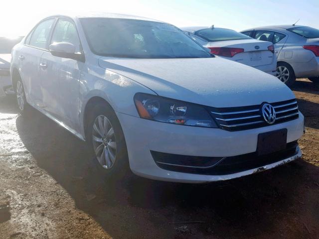 1VWAP7A34EC017095 - 2014 VOLKSWAGEN PASSAT S WHITE photo 1