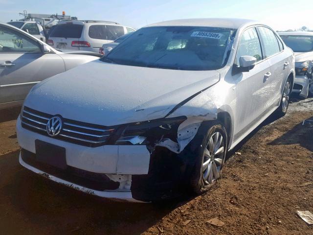 1VWAP7A34EC017095 - 2014 VOLKSWAGEN PASSAT S WHITE photo 2