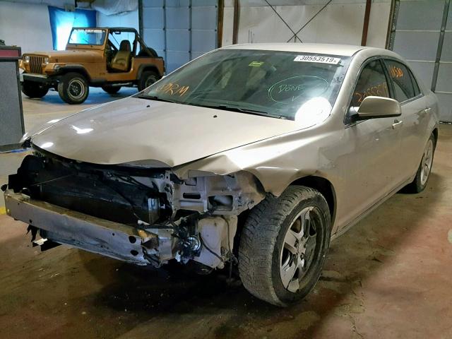 1G1ZC5E0XAF255573 - 2010 CHEVROLET MALIBU 1LT 金色 照片 2