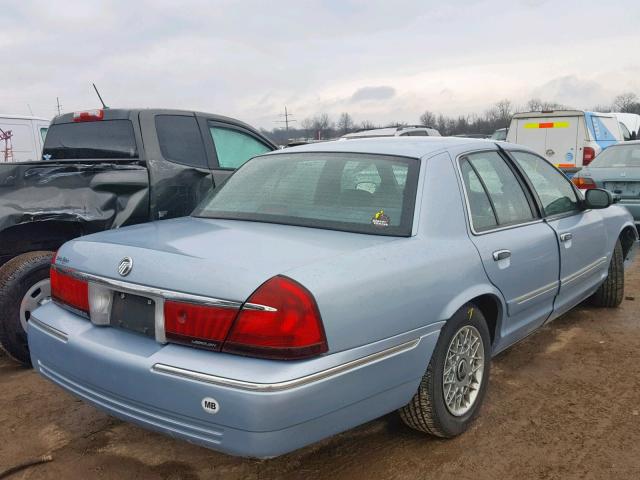 2MEFM74W72X643163 - 2002 MERCURY GRAND MARQ BLUE photo 4