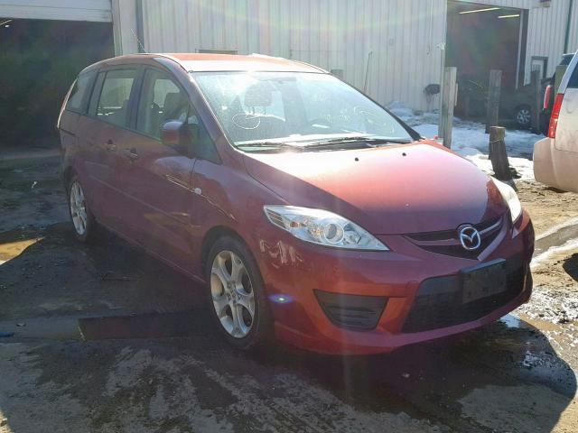 JM1CR293080321642 - 2008 MAZDA 5 RED photo 1