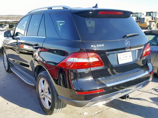 4JGDA5JB5DA243486 - 2013 MERCEDES-BENZ ML 350 BLACK photo 3