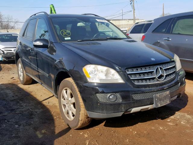 4JGBB86E27A210281 - 2007 MERCEDES-BENZ ML 350 BLACK photo 1