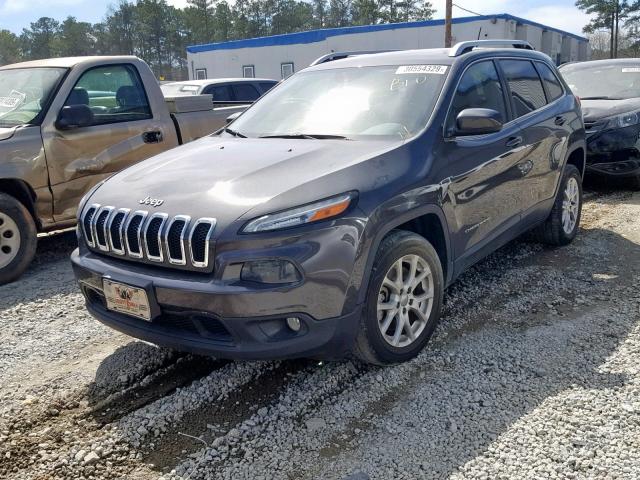 1C4PJLCB6EW246484 - 2014 JEEP CHEROKEE L GRAY photo 2