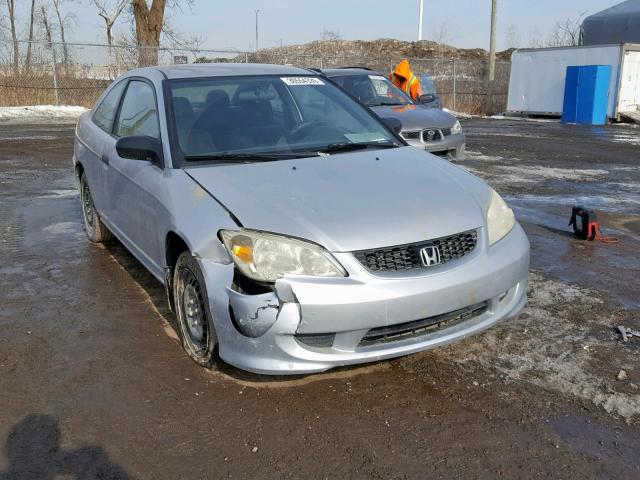 1HGEM22215L812712 - 2005 HONDA CIVIC DX SILVER photo 1