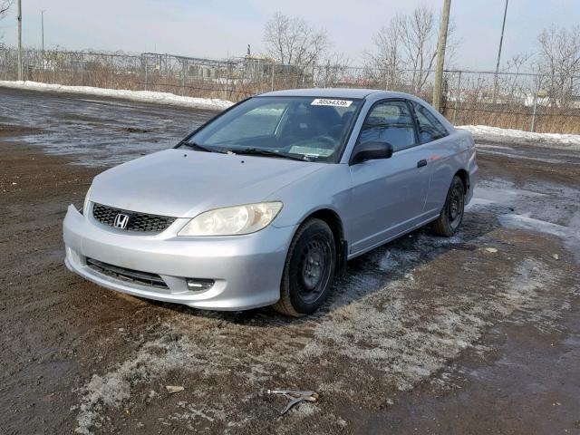 1HGEM22215L812712 - 2005 HONDA CIVIC DX SILVER photo 2