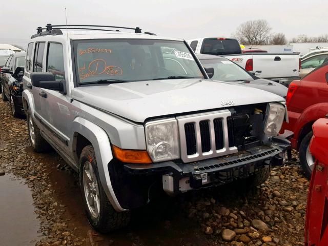 1J8HG48N96C274173 - 2006 JEEP COMMANDER SILVER photo 1
