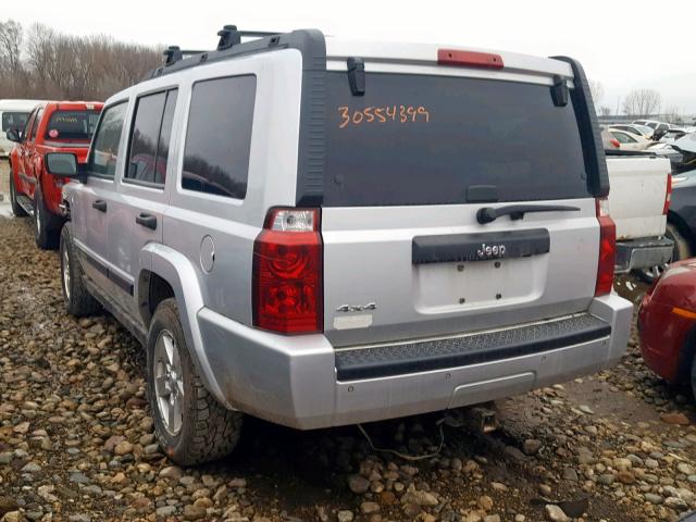 1J8HG48N96C274173 - 2006 JEEP COMMANDER SILVER photo 3