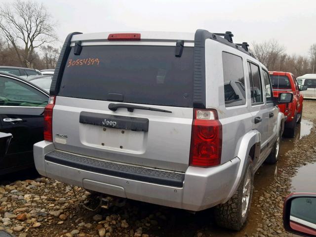 1J8HG48N96C274173 - 2006 JEEP COMMANDER SILVER photo 4