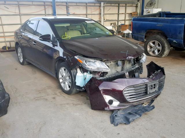 4T1BK1EB4EU116493 - 2014 TOYOTA AVALON XLE BURGUNDY photo 1