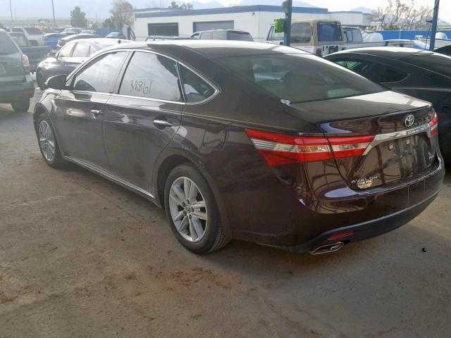 4T1BK1EB4EU116493 - 2014 TOYOTA AVALON XLE BURGUNDY photo 3