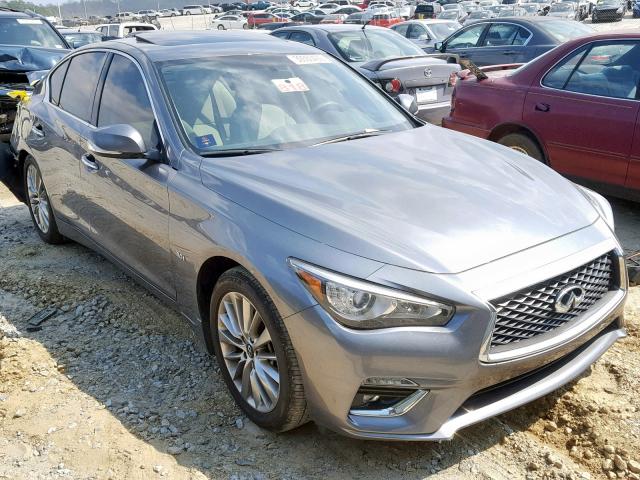 JN1EV7AP4JM350840 - 2018 INFINITI Q50 LUXE GRAY photo 1