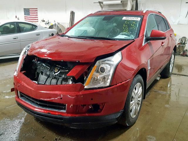 3GYFNAE3XCS651289 - 2012 CADILLAC SRX LUXURY RED photo 2