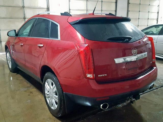 3GYFNAE3XCS651289 - 2012 CADILLAC SRX LUXURY RED photo 3