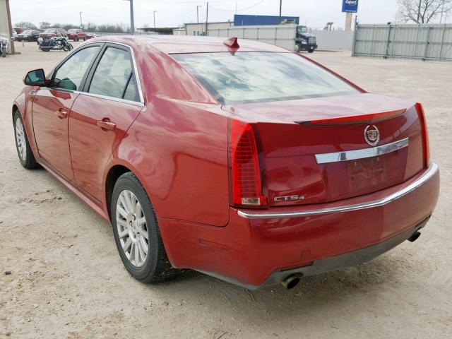 1G6DG5EG4A0119531 - 2010 CADILLAC CTS LUXURY RED photo 3