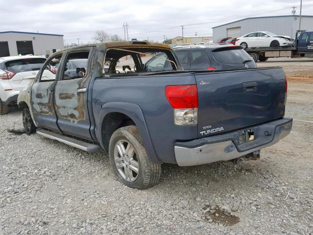 5TBEV58157S467240 - 2007 TOYOTA TUNDRA CRE CHARCOAL photo 3