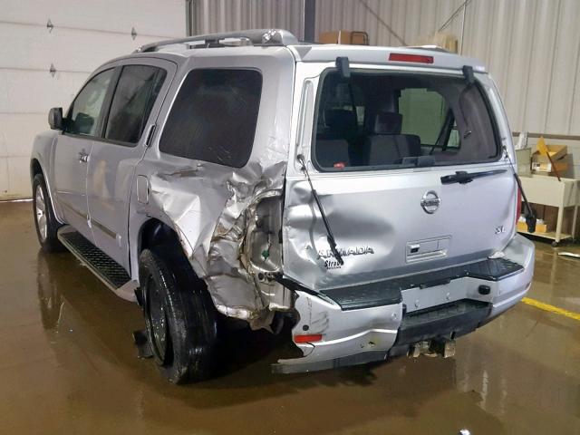 5N1AA0NC6BN621684 - 2011 NISSAN ARMADA SV SILVER photo 3