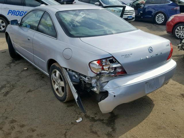 19UYA42483A004739 - 2003 ACURA 3.2CL SILVER photo 3