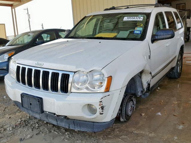 1J4HR58225C584770 - 2005 JEEP GRAND CHER WHITE photo 2