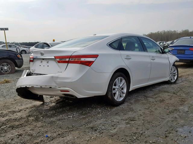 4T1BK1EB6FU187809 - 2015 TOYOTA AVALON XLE WHITE photo 4