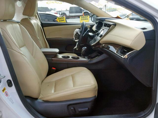 4T1BK1EB6FU187809 - 2015 TOYOTA AVALON XLE WHITE photo 5