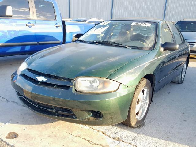 1G1JF52F037295929 - 2003 CHEVROLET CAVALIER L GREEN photo 2