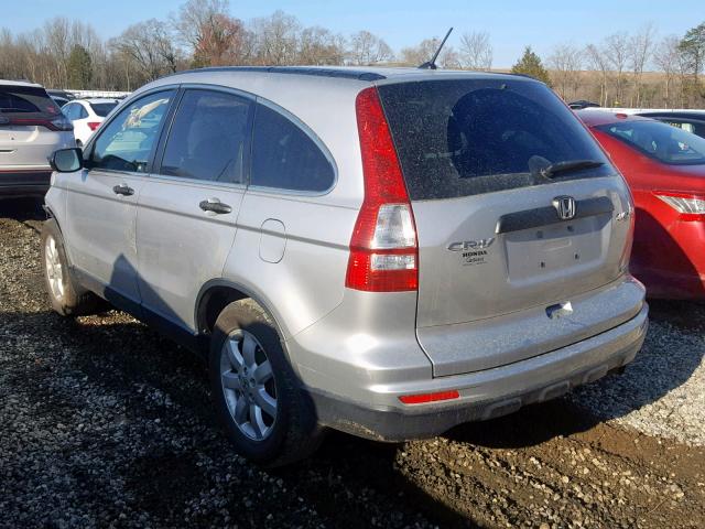 JHLRE4H43BC035756 - 2011 HONDA CR-V SE SILVER photo 3