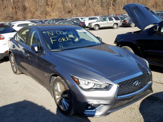 JN1EV7AR5JM437003 - 2018 INFINITI Q50 LUXE GRAY photo 1