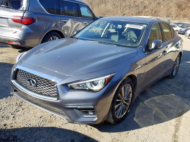 JN1EV7AR5JM437003 - 2018 INFINITI Q50 LUXE GRAY photo 2