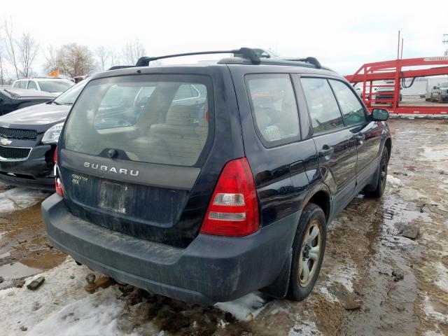 JF1SG63635H718695 - 2005 SUBARU FORESTER 2.5X  photo 4