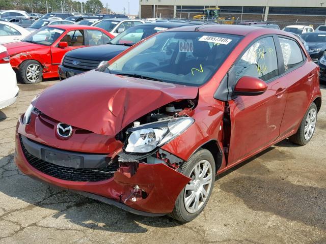 JM1DE1KY0E0172192 - 2014 MAZDA MAZDA2 SPO RED photo 2