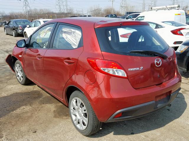 JM1DE1KY0E0172192 - 2014 MAZDA MAZDA2 SPO RED photo 3